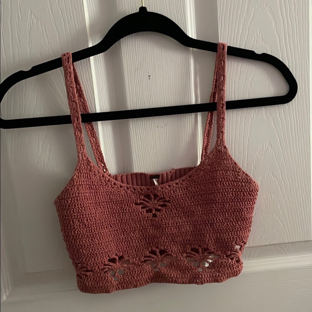 X-S knitted cropped tank top